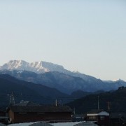 今朝の石鎚山