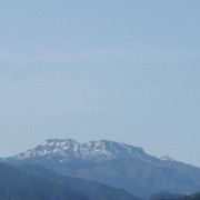 今朝の石鎚山