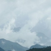 石鎚山あたりの雲