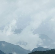石鎚山あたりの雲