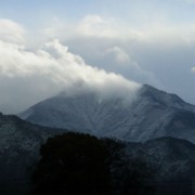 山は雪