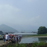 大町小学校の田植え