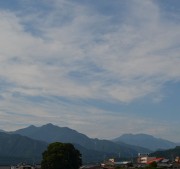 石鎚山の上の雲